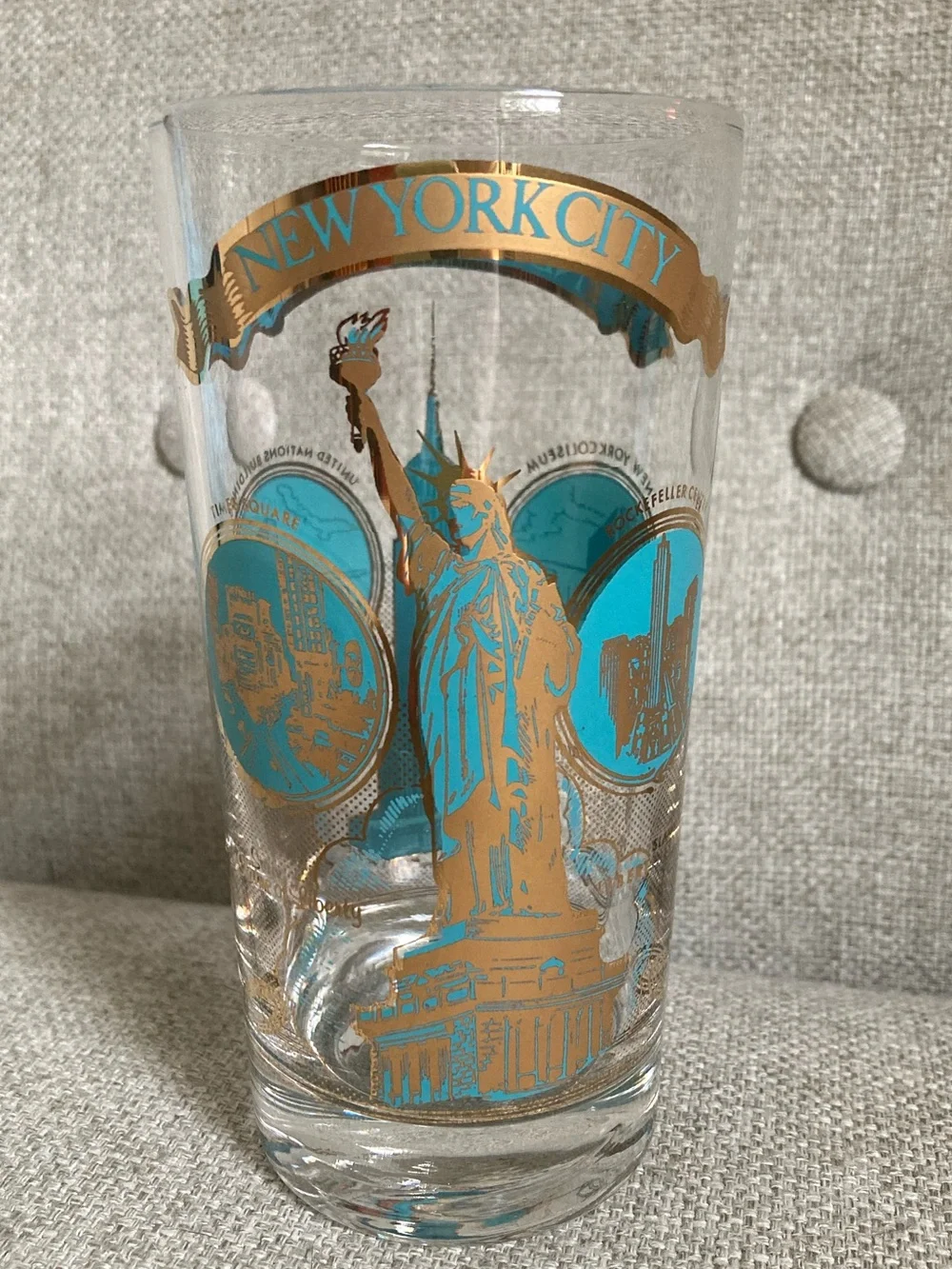 Vintage New York City Souvenir Highball glass